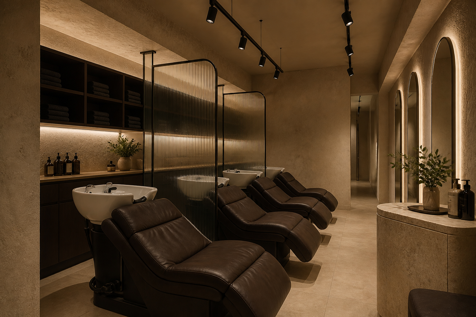 HAN saç spa ve bakım alanı